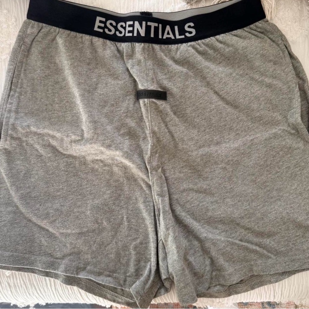 Fear of God Essentials Gray Lounge Shorts
